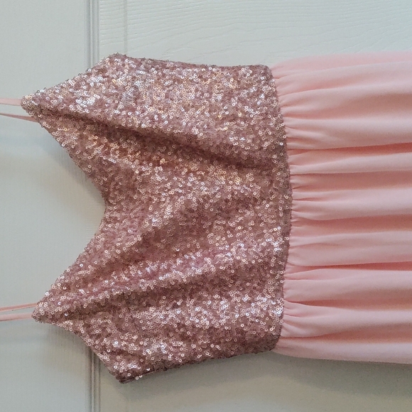 Sparkly sequin chiffon dress - Picture 2 of 4